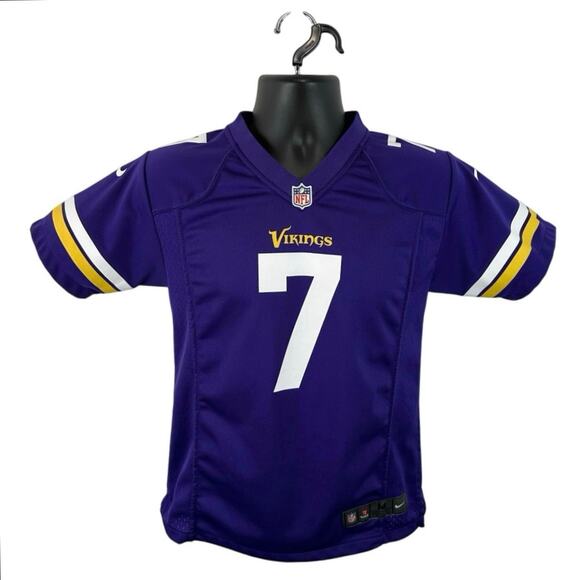 Nike Other - Nike NFL On Field Minnesota Vikings Youth Jersey No 7 Ponder Sz Youth Med 10/12